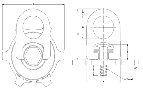 Forged Street Plate Lifting Rings