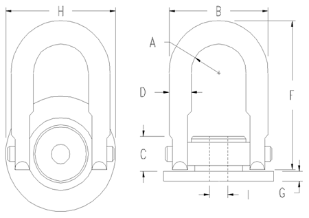 Round Base Hoist Rings