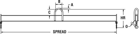 Model 19 Specification Drawing Fixed Spread